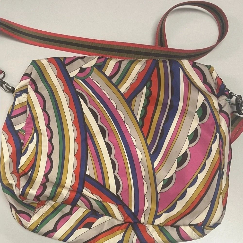 Kipling Bold Colorful Striped Women's large crossbody Bag
